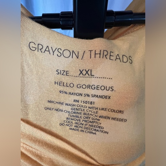 Yellow Sleeveless Top with 'Be Happy' Print - Picture 4 of 4